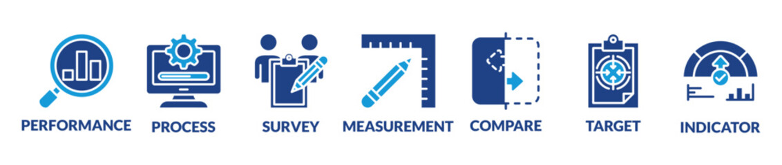 Benchmarking vector illustration concept. Idea of business development and improvement