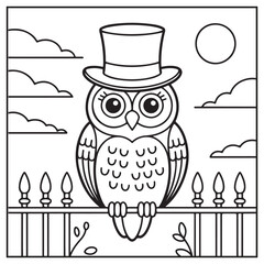 Vintage Halloween Coloring Pages