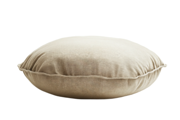 Relaxing meditation pillow isolated on transparent background
