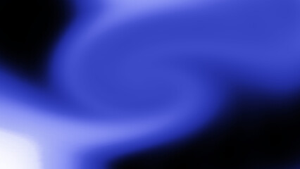 Ethereal wave of periwinkle blue light creating a smooth, swirling abstract pattern on a black backdrop