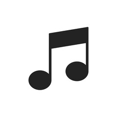 Music note icon symbolizing music, melody, audio, sound, entertainment, rhythm, and musical composition