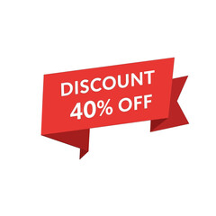 Red sale banner with the text 