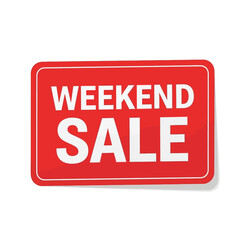 Red sale banner with the text 