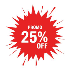 Red sale banner with the text 