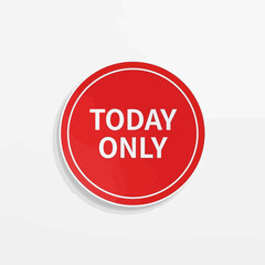 Red sale banner with the text 