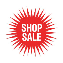 Red sale banner with the text 