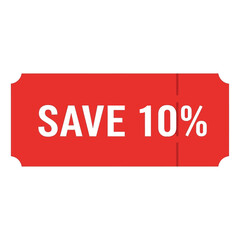 Red sale banner with the text 
