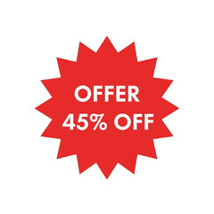 Red sale banner with the text 