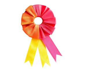 Classic prize ribbon isolated on transparent background