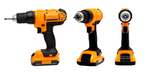 Cordless drill screwdriver multiple angles construction tool