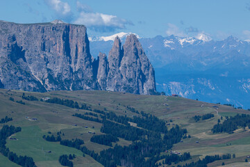 Val di Fassa and Val Gardena, Selva di Fassa and Moena, tourist destinations in the Dolomites, Trentino Alto Adige