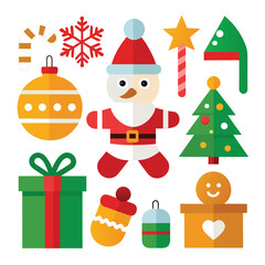 Fototapeta premium Christmas set (2).eps