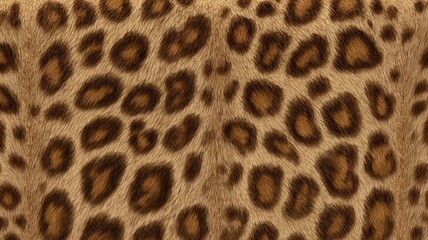 Realistic leopard print texture with rich tones. AI generated