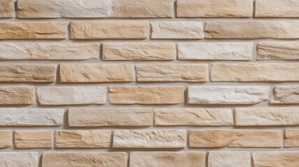Fototapeta premium Textured brick pattern with varied earthy tones. AI generated