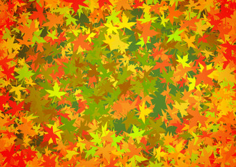 colorful autumn leaves background wallpaper design