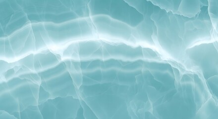 Dreamy Turquoise Onyx Texture: Soft, Translucent Teal Marble with a Bright, Flowing Horizontal Lightning Vein Pattern