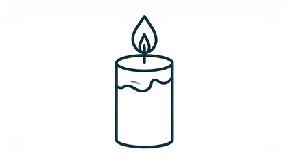 Simple candle graphic