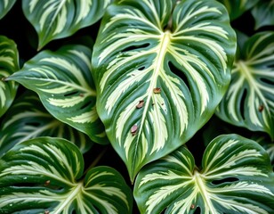 Obraz premium Closeup Vibrant Green Leaf Textures