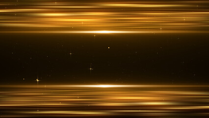 Abstract Horizontal Gold Light Streaks Particles Awards Trailer Titles Cinematic Openers Luxury Intro Background