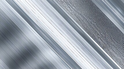 Diagonal brushed steel with fine stripes and soft reflections. Elegant metallic texture suitable for modern interiors, elevators, or luxury industrial furniture.