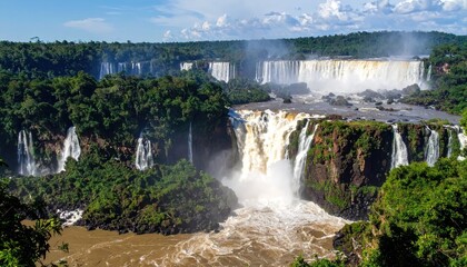 Lush rainforest meets mighty waterfalls