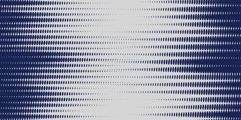 Abstract halftone wave dots background. Futuristic twisted grunge pattern, dots, circles. Vector modern optical pop art texture