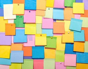 Colorful Sticky Notes Background Texture
