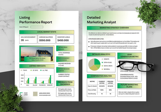 Gradient Green And Black Performance Report
