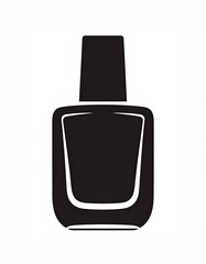 Silhouette of a nail polish bottle