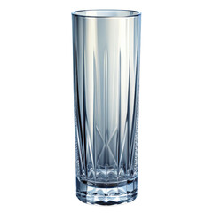 Empty highball glass isolated on transparent background, ready for refreshment