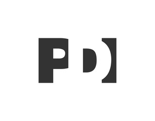 PDI logo design. Initial letter P D I bold font style for tech startups, consulting, corporate branding. Creative company name, headlines typography identity, trendy logotype.