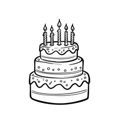 birthday cake with candles