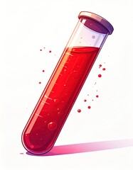 Red liquid in a test tube (1)