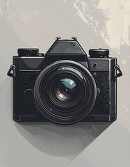 Vintage camera illustration