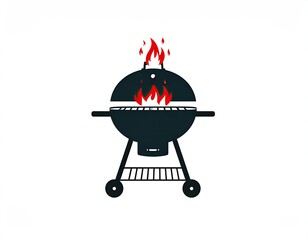 Black grill with flames (3)