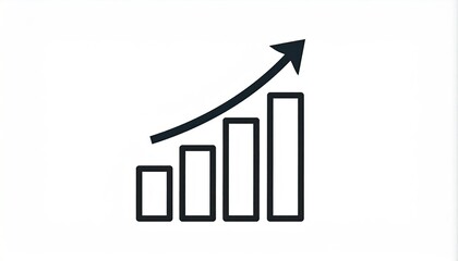 Simple black line graph with ascending trend