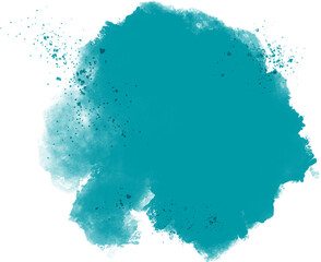 Watercolor stain decoration