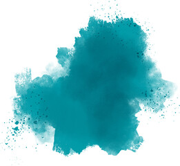 Watercolor stain decoration
