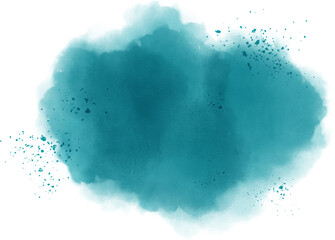 Watercolor stain decoration