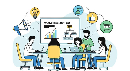 vector illustration of business people