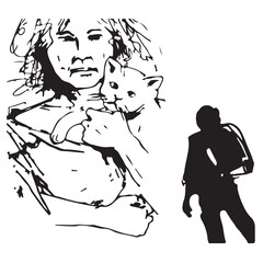 Fototapeta premium Modern abstract geometric design with vibrant color accents for 2025 branding