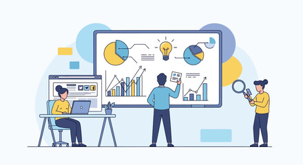 children drawing on the board