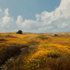 landscape in the mountains