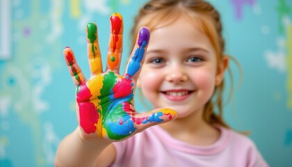 Colorful Finger Paints Under Side