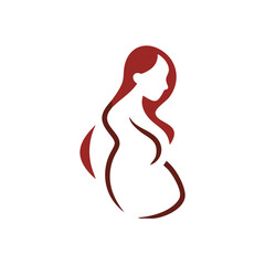 Pregnancy Vector logo icon design template