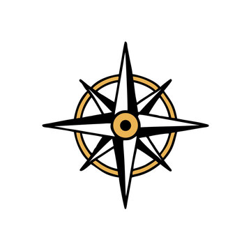 Compass navigation logo icon vector templates