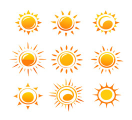 Sun Vector illustration Icon Logo Template design
