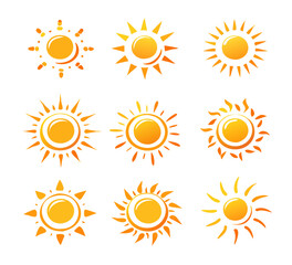 Sun Vector illustration Icon Logo Template design