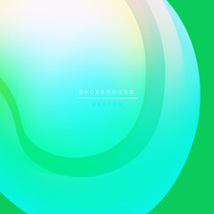 Abstract gradient background. Soft curves blend turquoise, green, yellow hues. Minimalist design evokes calm, modern aesthetic.