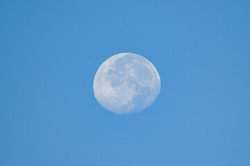 Daytime moon – waxing gibbous